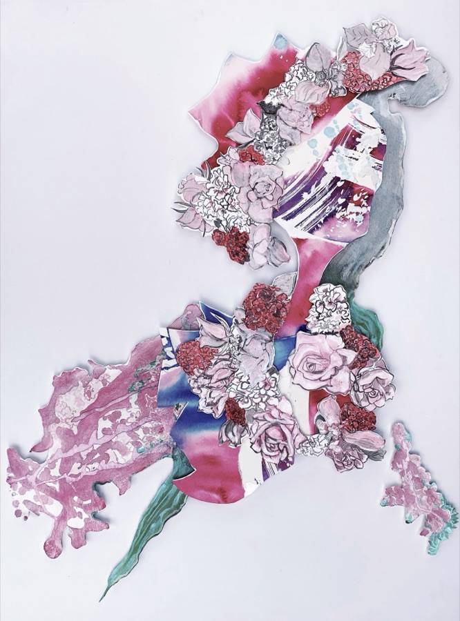Overflow — ink paper collage