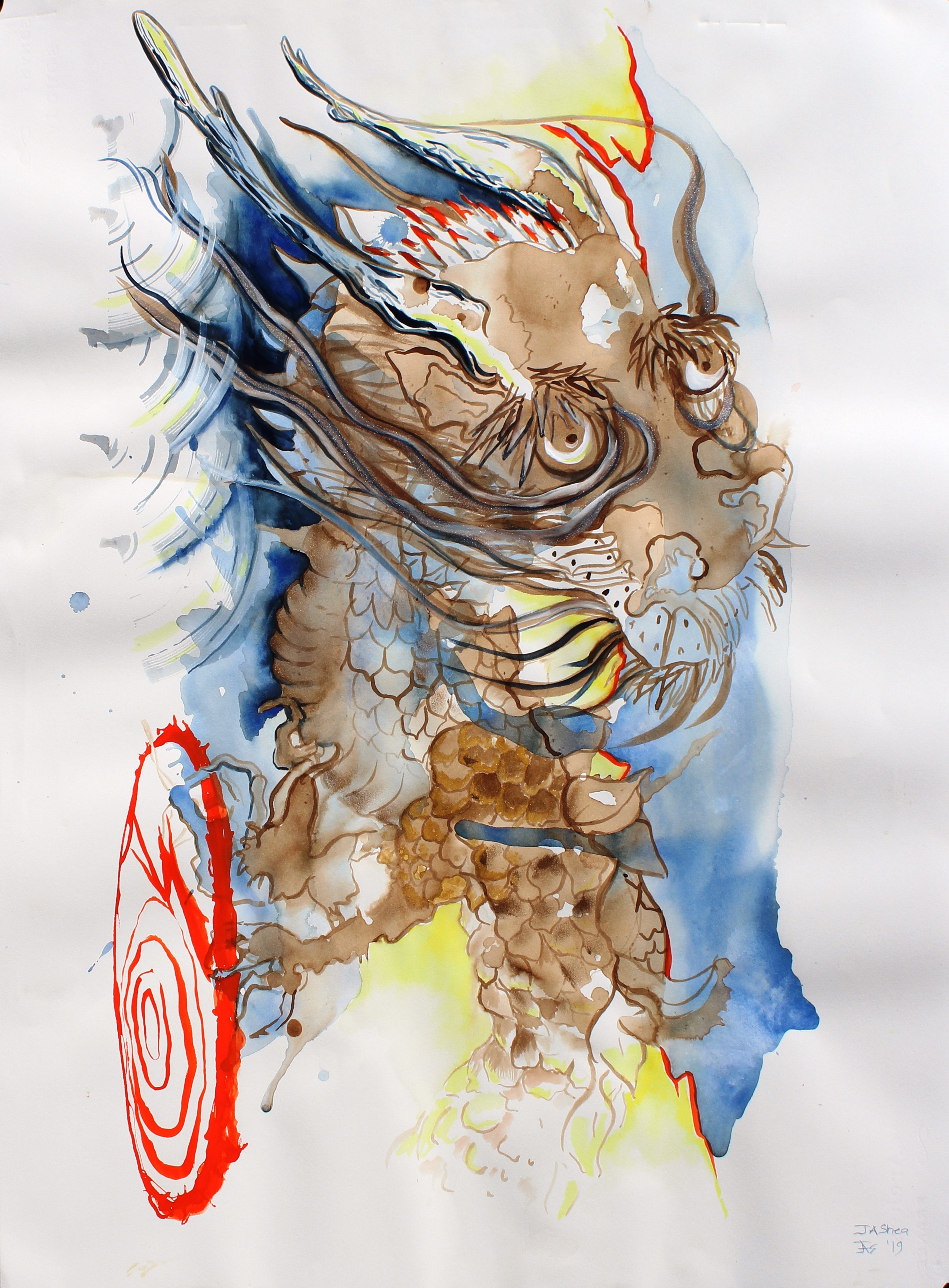 Raijin and Raiju 56 x 76
