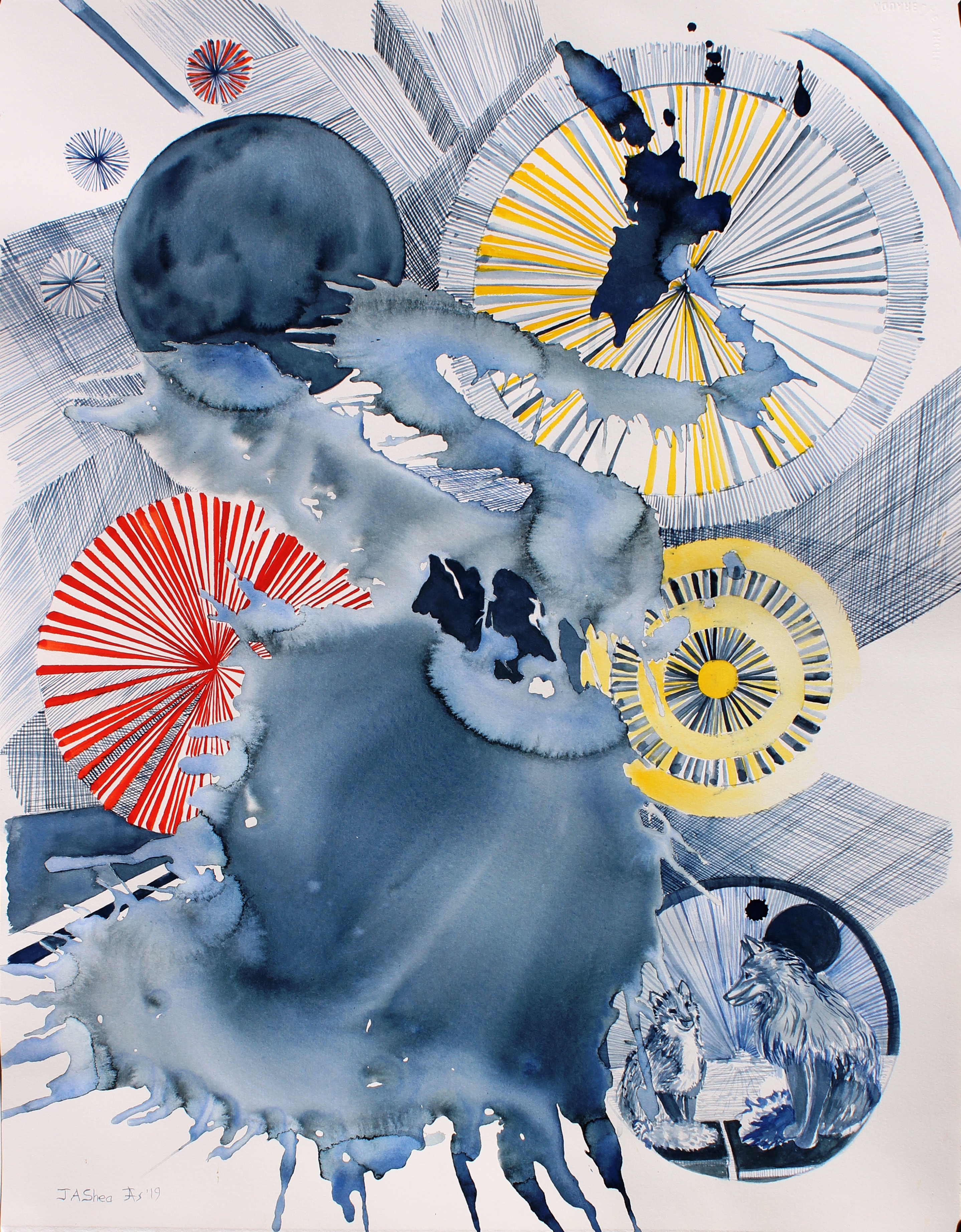 Tomonura Fireworks 76 x 56